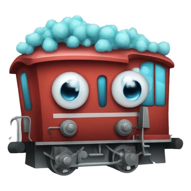 train flu virus illustration sticker