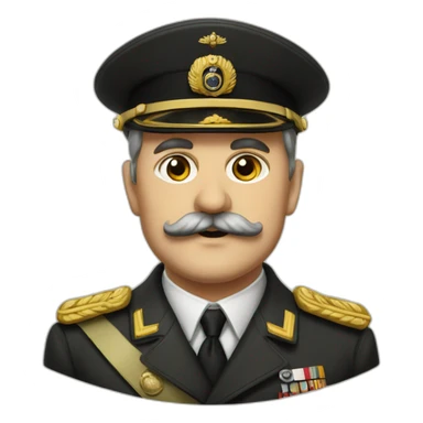 The leader of Germany in 1939-1945 with a small mustache sticker