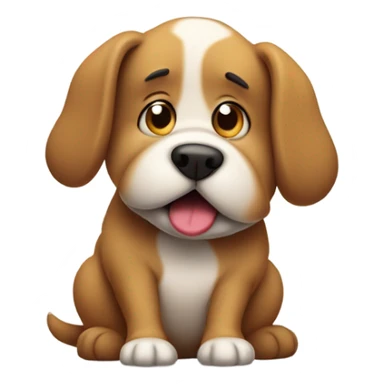 Stupid fat dog sticker