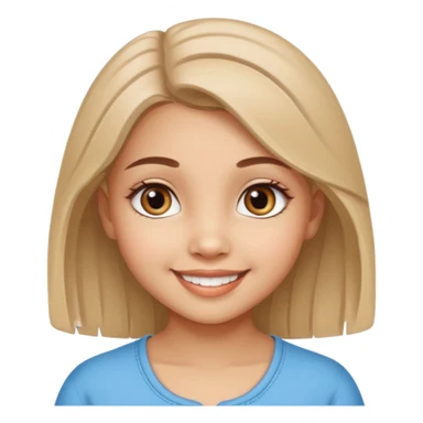 Cute girl with bindi and realistic eyes sticker