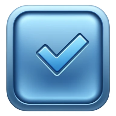 blue tick sticker