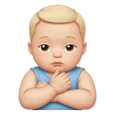  🥺 Pero con manitas y cruzadas como un bebé diciendo porfis y sacando su trompita sticker