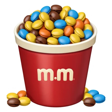 Peanut m&ms and theatre popcorn sticker