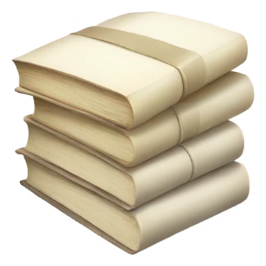 Ivory book stack white pages  sticker