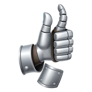modern gauntlet thumb up sticker
