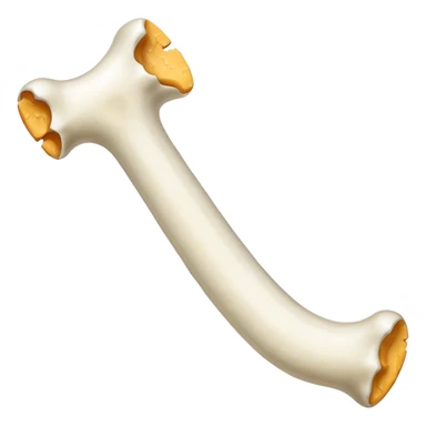 a bone with osteoporosis sticker