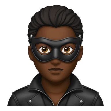 bdsm slave leather mask sticker