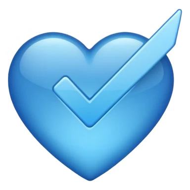 Blue tick emoji sticker