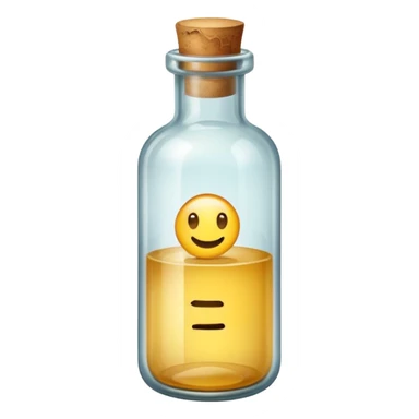 Message letter in Bottle sticker