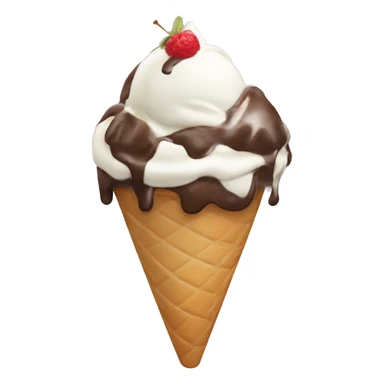 Ice cream sundae sticker