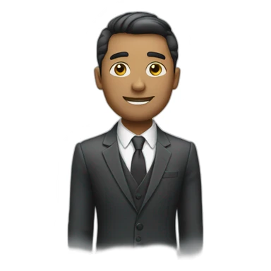 create a professional man looking well dressed sticker