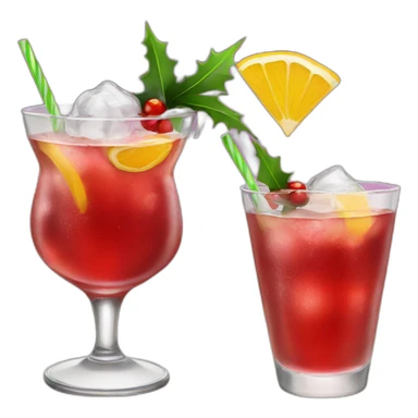 christmas cocktails sticker