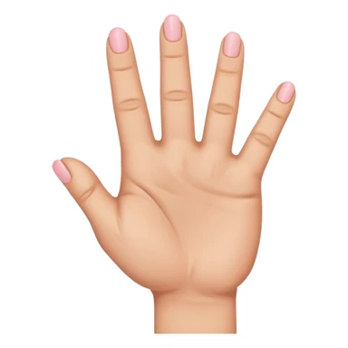 Hand with only the middle finger, the thumb, and the pinky sticking out. The ring and index fingers are down sticker