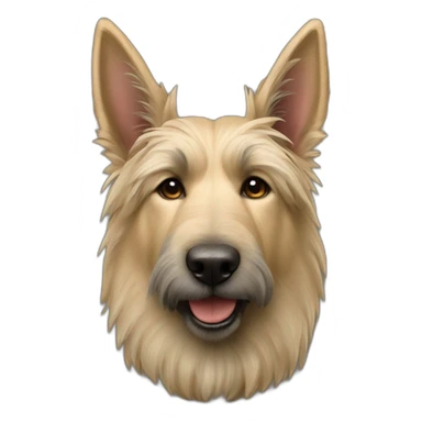 Berger Picard with pointy ears sticker