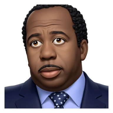 portrait of a dark-skinned male sticker