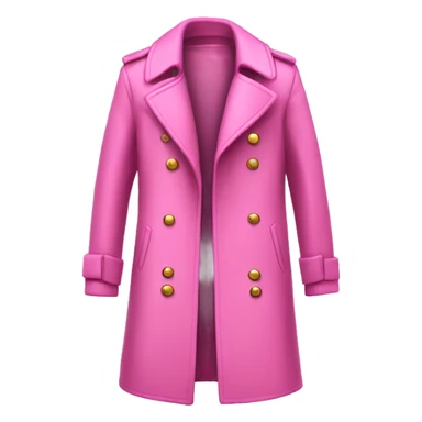 pink trench coat sparkle no person sticker