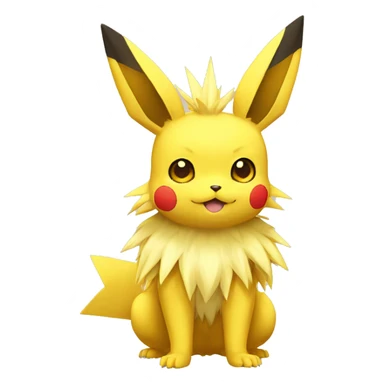 Pikachu-Jolteon full body sticker
