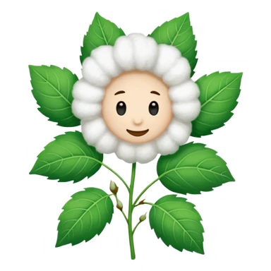 cotton plant sticker