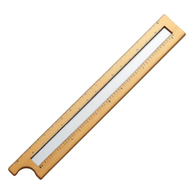 white ruler sticker