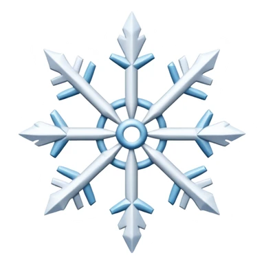 un flocon de neige stylisé sticker