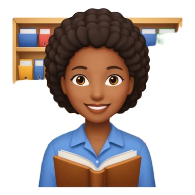 Bookstore Clerk black woman sticker