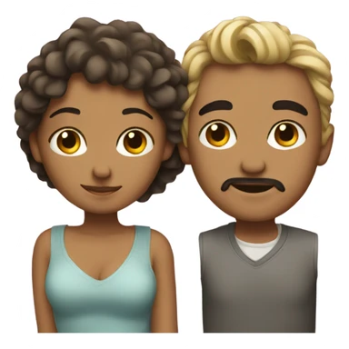 Lovers chilling sticker