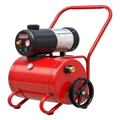 pancake air compressor cart, red color sticker