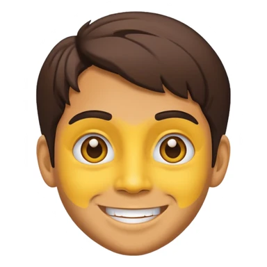 Kaka yellow face sticker