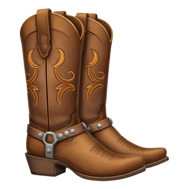 Cowboy boots sticker