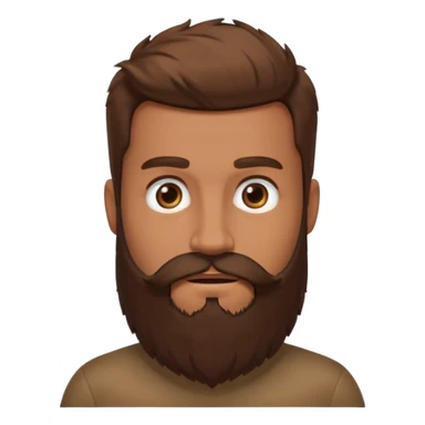Guy with huge beard sticker