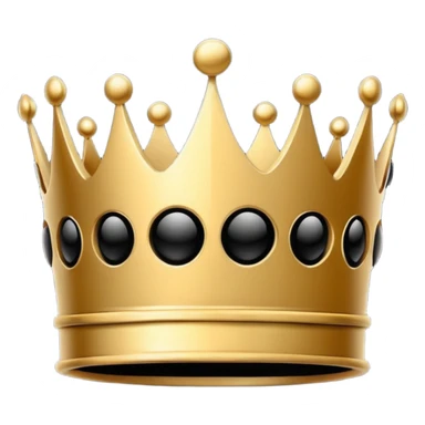 black premium logo crown simple sticker