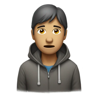 Crying while walking sticker