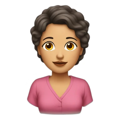 Mama y niña morena sticker