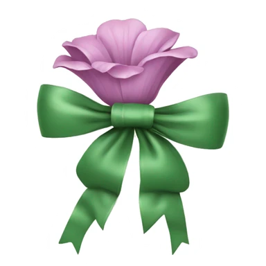 Elegant flower With bow  sticker