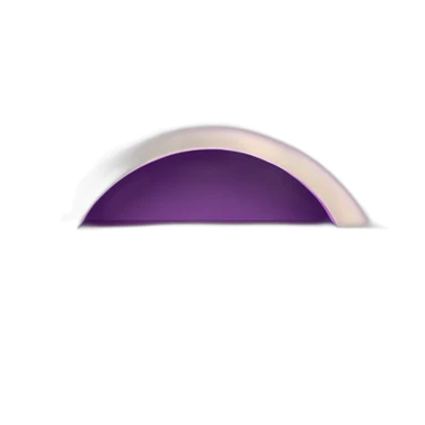 3 3/4 arch shaped purple lights descending in size sticker