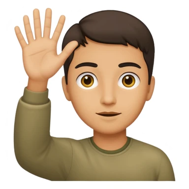 elini önüne doru uzatsın sticker