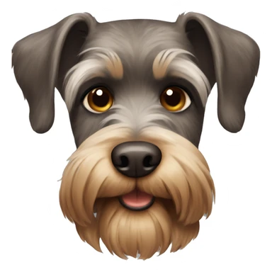 brown schnauzer sticker