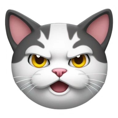 angry gaming cat sticker