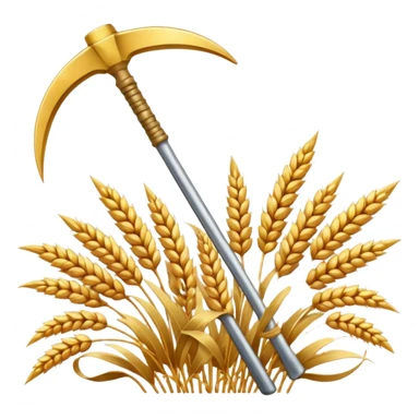 пшеница и серп sticker