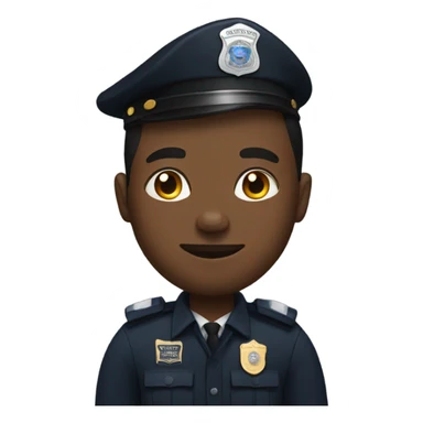 Black man with a police officer sticker