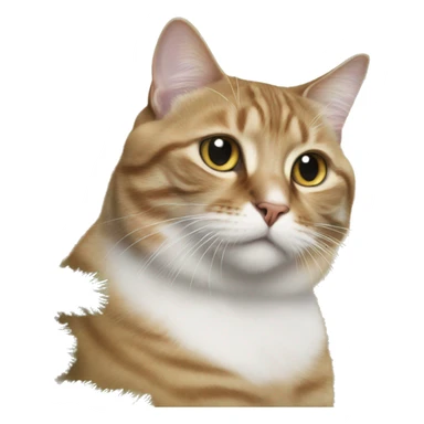 cat by Christmas tree sticker