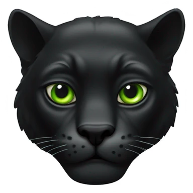 Animal pantera negra con ojos verdes sticker