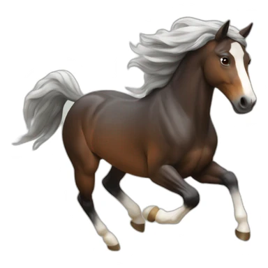 Cheval au galop sticker