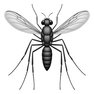 half mosquito half cone with 50 legs 50 arms sticker