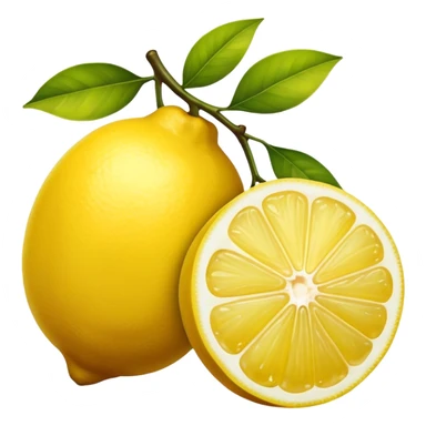 A pair of lemons side by side sticker