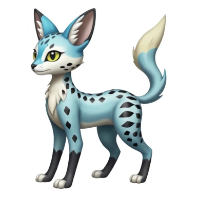 Meloetta-Trico-Meloetta-Silvally-Nargacuga-Sergal-Serval-Cresselia-Fakémon-creature-hybrid sticker