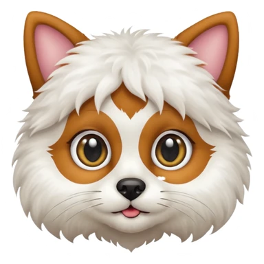 dogs with cat face sticker