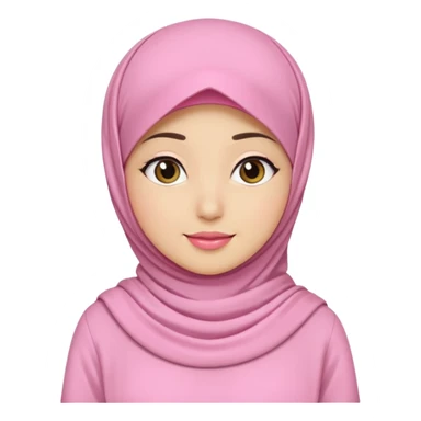 wanita hijab pink baju putih lagi cuci muka sticker