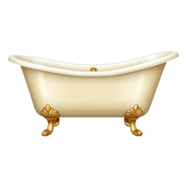 vintage cream bathtub sticker