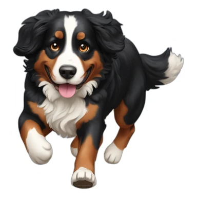 Bernese Mountain Dog Running sticker